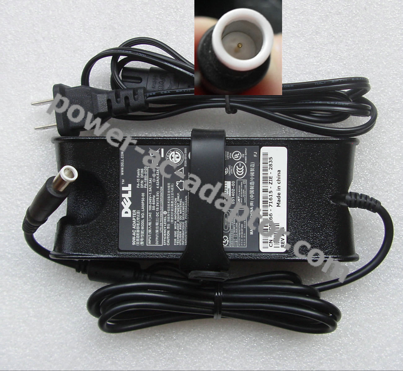 genuine 19.5V 4.62A Dell Vostro A840 A860 Notebook AC Adapter